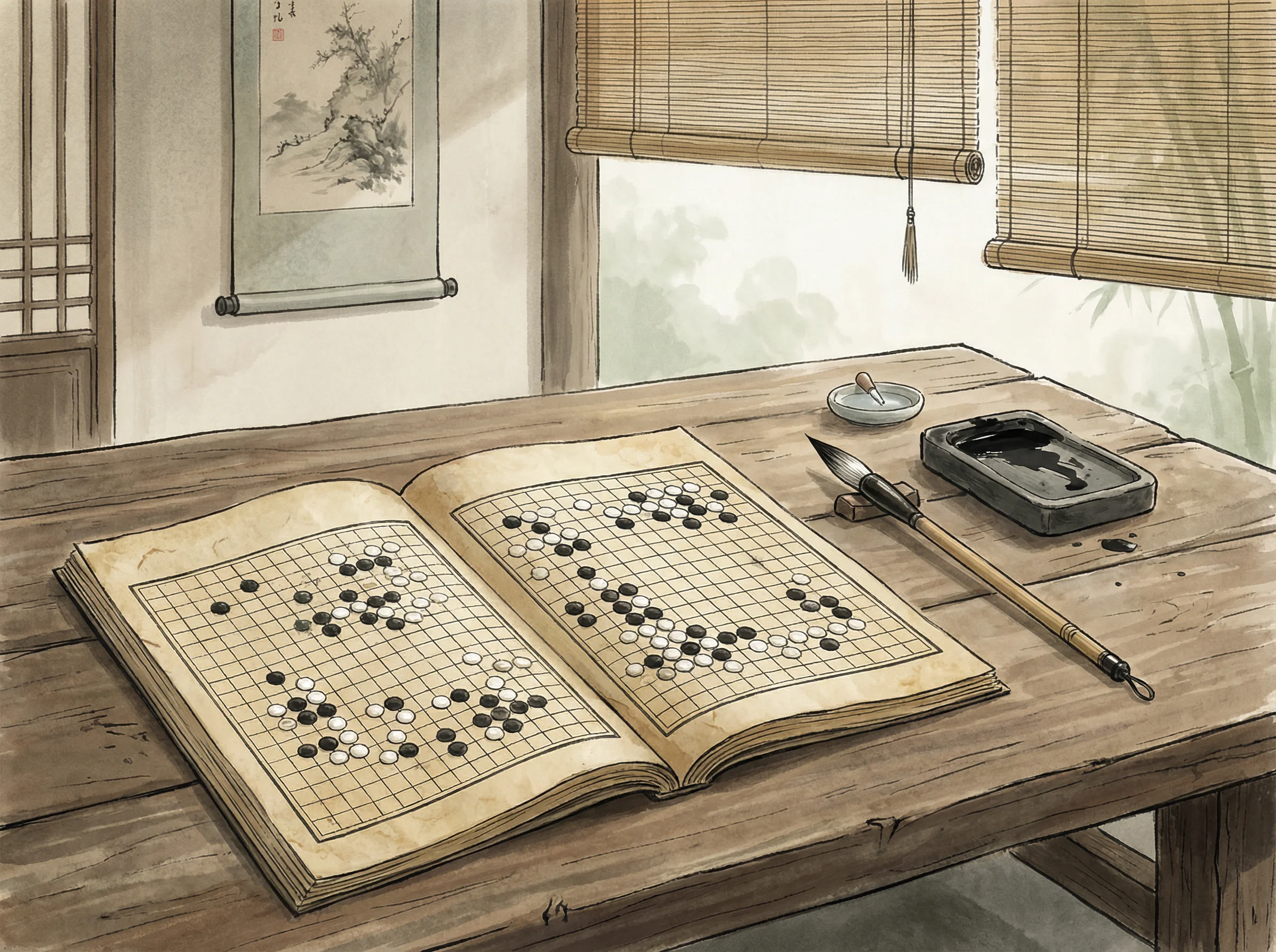 古籍《弈理指归图》封面，探索 we扑克 奥秘